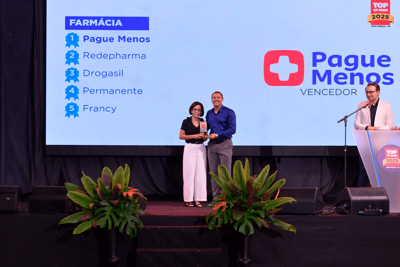 Pague Menos é eleita a farmácia mais lembrada pelos paraibanos no Top of Mind 2025 - João Pessoa